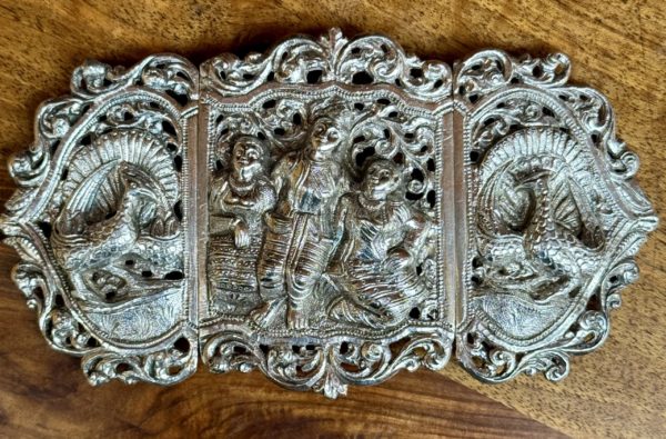 A Fine Burmese Silver Belt Buckle, Rangoon, ca. 1900